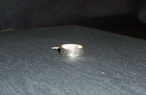 STERLING SILVER BEAR PAW BAND RING - U.S.A. MADE - SIZE 5 AVAILABLE - Picture 1 of 9