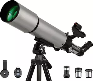 Telescope, 90Mm Aperture 500Mm, with Stargazing App, Telescope for Adults High - Picture 1 of 6