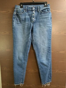 SIZE 9 AMERICAN RAG Distressed Button Down Skinny Jeans INVPV3280 - Picture 1 of 4