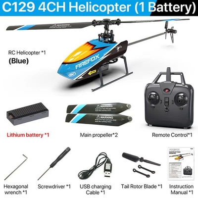 RC ERA C129 RC Helicopter 4CH Aititude Control 6-axis Gyro Single-Rotor Airplane - Image 1 of 4