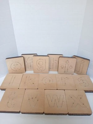 Ellison Accucut Block Font Lot Of 15 Lower Case Letters Alphabet Cutting Dies  - Image 1 of 4