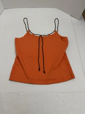 Derek Heart Orange Top String Strap Size Large       C77 - Image 1 of 4