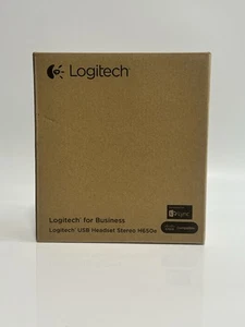 New Logitech H650e USB Stereo Binaural Headset With Noise Cancelling Microphone - Picture 1 of 6