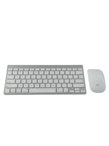 Apple A1314 Wireless Keyboard & Bluetooth Magic Mouse A1296 Tested & Working - Picture 1 of 6
