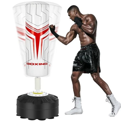 Freistehender Boxsack Kickboxsack Standboxsack mit Saugfuß MuayThai MMA Training - Bild 1 von 4