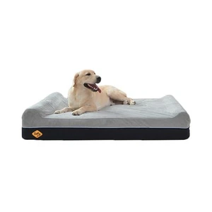 Orthopedic Memory Foam Extra Large Dog Bed Pillow(50"x36"x10", Slate Grey) Du... - Picture 1 of 7