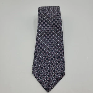 Cravatta DANIEL CREMIEUX SIGNATURE uomo 60 x 3,5 blu sette pieghe Italia seta - Foto 1 di 7