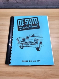 1956 DeSOTO SERVICE MANUAL - S-23 FIREDOME & S-24 FIREFLITE MODELS - Picture 1 of 5