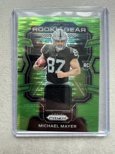 Michael Mayer RC- Las Vegas Raiders- Prizm Green Pulsar Patch NFL Football 2023 - Bild 1 von 2