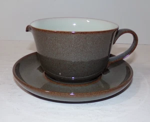 Denby Langley Storm Gravy Salsa Grigio con sottopiatto - Foto 1 di 7