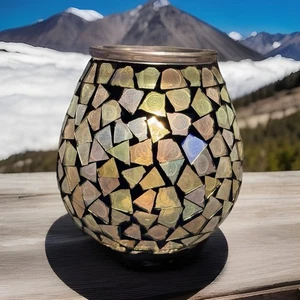 Scentsy MENDED Full Size irisierendes funkelndes Mosaikglas wird nicht mehr hergestellt - Bild 1 von 7