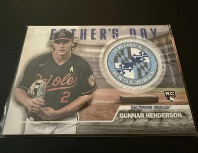Gunnar Henderson - 2023 Topps Baltimore Orioles Fathers Day Relic - Image 1 of 3