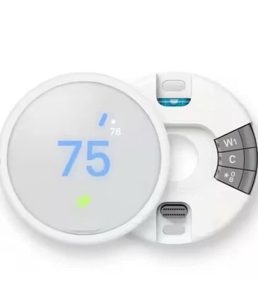 New Google Nest Thermostat E Smart WIFI Learn Thermostat White A0063 (T4000ES) - Image 1 of 2