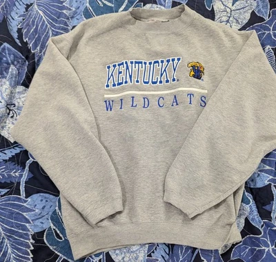 Sudadera gris Kentucky Wildcats vintage años 90 talla grande Foto 1 de 4
