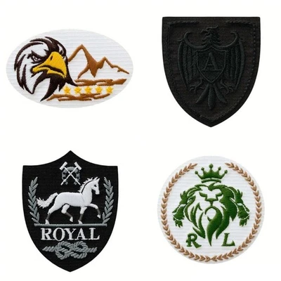 Mono-Quick 1212x RECYCL-PATCH Wappen Applikation, Patch, Bügelbild Pferd Adler - Bild 1 von 2