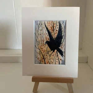 Aceo Original Painting By Toni Crow just taking off - Picture 1 of 1
