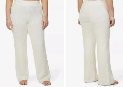 Skims Size 2X/3X Cozy Knit Boucle Fuzzy Lounge Pants In Bone - Image 1 of 4