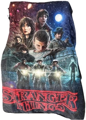 Stranger Things Silky Soft Plush Throw - 44”x 56” - Image 1 of 2