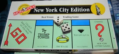 Rare Monopoly New York City Edition 1995 Trump & Twin Towers - Very Good Cond. - Image 1 of 4