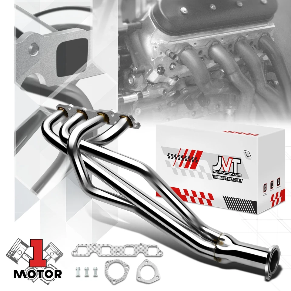 4-1 Long Tube Headers & Reducer Collector Manifold for 74-82 Toyota Corolla 1.8L - Image 1 of 4