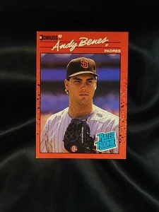1990 Donruss ANDY BENES #41 Rated Rookie ☆ ERROR no dot after INC ☆ Padres RC - Bild 1 von 3