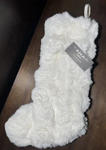 TAHARI Christmas Stocking Faux Fur SOFT! NEW!!! 20” Xmas LUXE GORGEOUS!!! - Picture 1 of 12