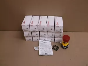 XW1E-LV422Q4M-R IDEC NEW Emergency Stop Pushbutton 22mm 2-NO & NC Illuminated - Picture 1 of 4