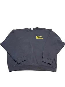 Vintage 90s Nike Intimidation Reggie White Packers Black Crewneck sz XL - Picture 1 of 9