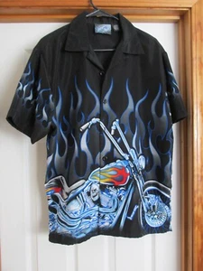 Vintage Motorrad Totenkopf S/S Shirt - Bild 1 von 3