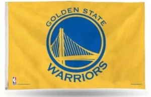 NBA Golden State Warriors 3x5 Flag Pro Banner With Brass Gromments - Picture 1 of 9