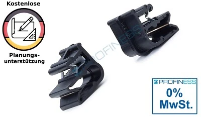 0% MwSt. Profiness Kabelclipse für PV-Montagesystem für M8 / M10-Spur / Kanten
