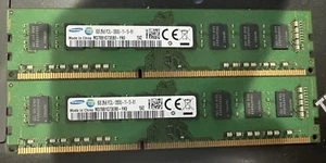 Samsung 16 GB (2x8 GB) 1Rx8 PC3L-12800U DDR3-1600 MHz RAM desktop M378B1G73EB0-YK0 - Foto 1 di 3