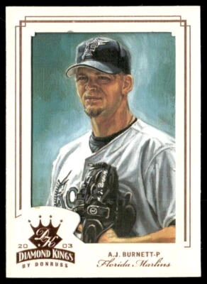 A.J. Burnett 2003 Donruss Diamond Kings Bronze Foil #101 - Florida Marlins - Image 1 of 2