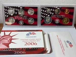 2006 U S MINT SILVER PROOF COIN SET - Picture 1 of 3