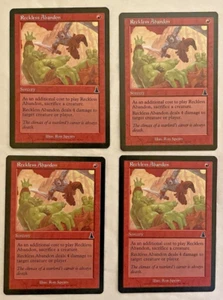 4x Reckless Abandon - Urza's Destiny - MTG - Magic the Gathering - LP/NM - Picture 1 of 2