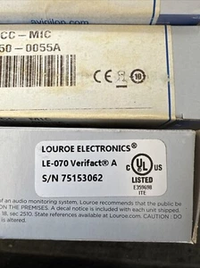 Louroe Electronics Vertifact A Microphone LE-070 Avigilon - Picture 1 of 2