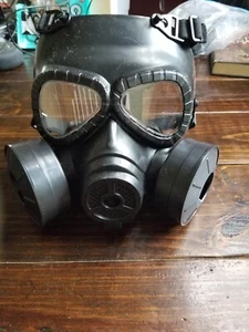 Steampunk Gas Mask Goth Halloween Costume Respirator Cosplay Goggles Mouth Mask - Picture 1 of 4