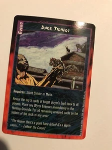 DUNKLE NACHRICHT: RAGE LOFR 1998 CCG Sept Event Karte, weißer Wolf Werwolf TCG, NM - Bild 1 von 4