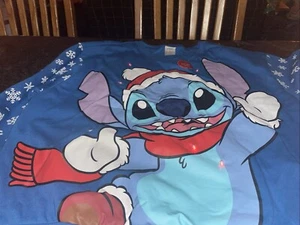 Stitch Christmas Sweatshirt Light Up New With Tags 3XL 3 X-Large Blue Disney - Picture 1 of 20