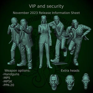 Combate Pulpo Moderno Miniaturas VIP y Seguridad Guardaespaldas Kit Modular Spectre - Imagen 1 de 7