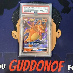 PSA 9 MINT 2019 Pokemon Hidden Fates Tin Charizard GX #SM211 Promo Holo - Picture 1 of 3