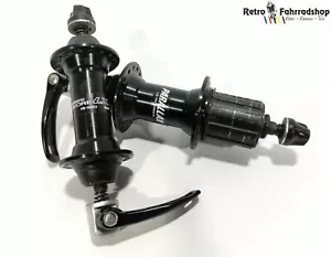Shimano Deore LX Parallax M563 MTB Naben Set 7fach 135mm 32h BJ 1993 schwarz JAP - Picture 1 of 12