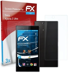 atFoliX 3x Screen Protection Film for Sony Xperia Z Ultra Screen Protector clear - Picture 1 of 9