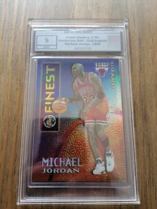 1995-96 FINEST MYSTERY BORDERLESS GOLD REFRACTOR MICHAEL JORDAN Mint 9 EGS - Bild 1 von 3