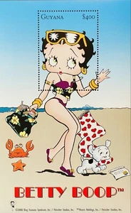 GUYANA BETTY BOOP STAMPS SS 2001 MNH IN A SWIMSUIT ANIMATED CARTOON CHARACTER - Picture 1 of 1