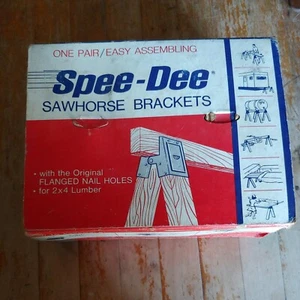 Spee-Dee Staffe per Cavalletto con Fori per Unghie Flangiati Originali NOS Dalton USA - Foto 1 di 5
