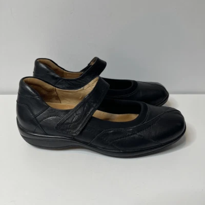 Ziera Shoes Mary Jane Leather Round Toe Comfort Support Joy Womens Size 42 Black - Image 1 of 4