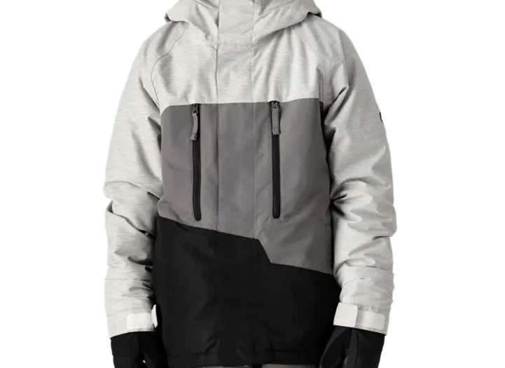 Chaqueta aislante geográfico para niños 686 (M) blanco brezo bloque de color M2W504-WHCB Foto 1 de 1