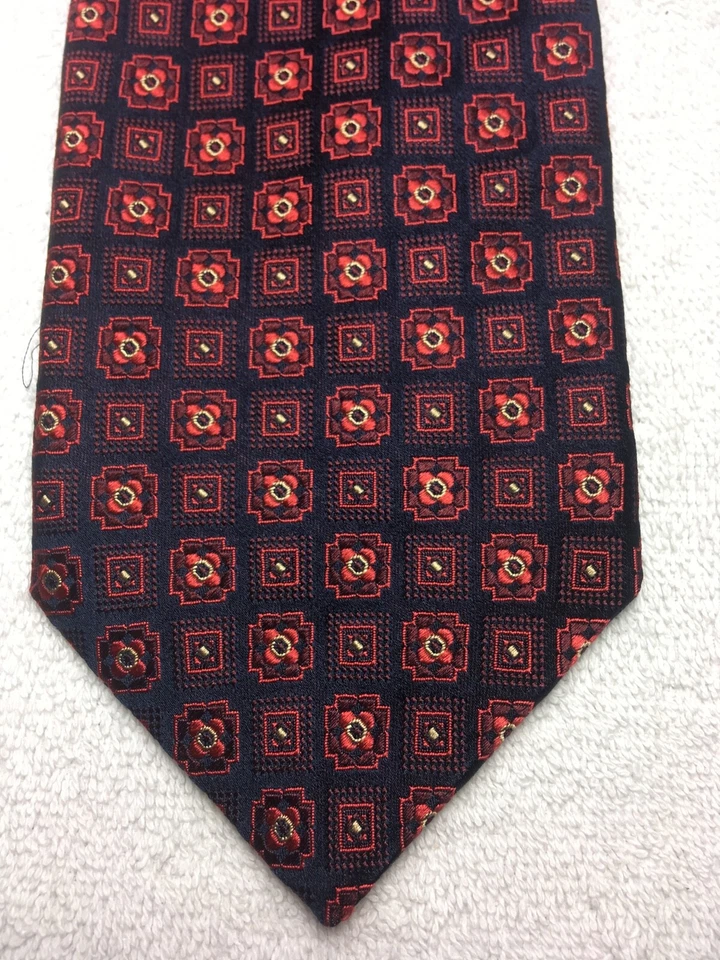 BANANA REPUBLIC CORBATA HOMBRE AZUL MARINO CON BORGOÑA Y ROJO 3,75 X 59 Foto 1 de 4