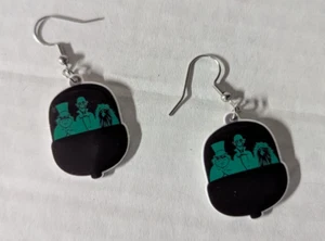 Disney's Haunted Mansion Hitchhikers in Car Dangling Style Earrings - Picture 1 of 1